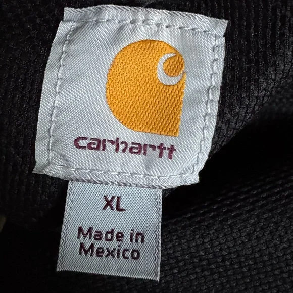 Carhartt Rain Defender Loose Fit Midweight Thermal-lined Full-Zip Hoodie Navy - Picture 7 of 7